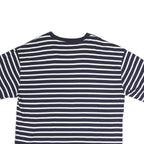 GAP Womens Navy Blue & White Striped Modern T-Shirt 2XL Short Sleeve Crew Neck