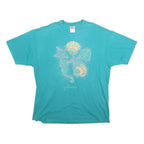 HANES Womens Blue Graphic T-Shirt 2XL Short Sleeve Crew Neck Florida Seashells