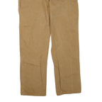 DICKIES Mens Jeans Beige Regular Straight Denim W36 L33 Workwear Utility Zip