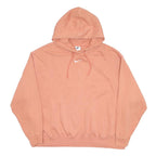 NIKE Mens Peach Hoodie XL Cotton Blend Pullover Sweatshirt Swoosh Logo