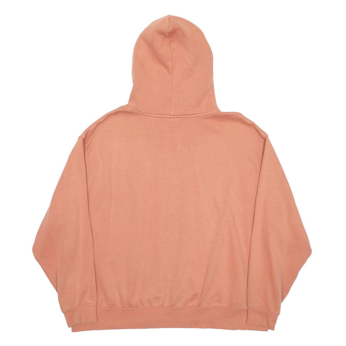 NIKE Mens Peach Hoodie XL Cotton Blend Pullover Sweatshirt Swoosh Logo