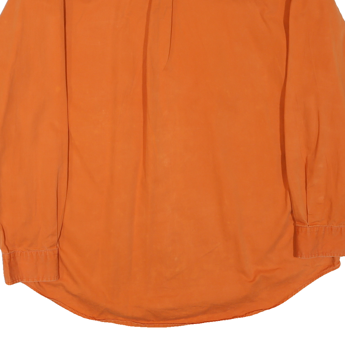 TOMMY HILFIGER Mens Orange Cotton Blend Shirt XL Button Down Pocket Casual