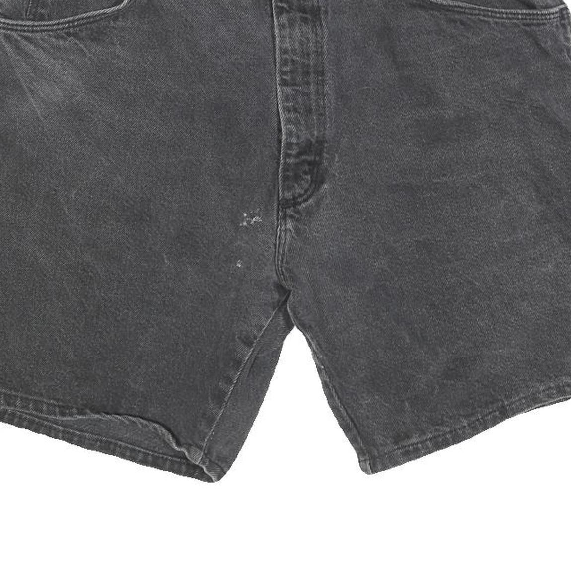 WRANGLER Mens Shorts Black Casual L W34 Denim Cotton Blend Comfortable Fit