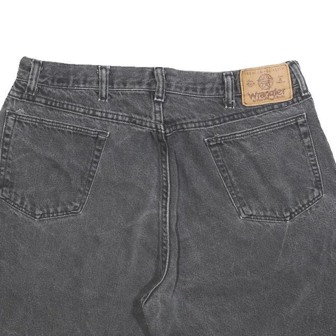 WRANGLER Mens Shorts Black Casual L W34 Denim Cotton Blend Comfortable Fit