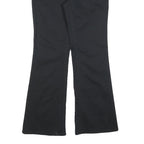 DICKIES Womens Black Cotton Blend Regular Fit Flared Trousers W32 L30