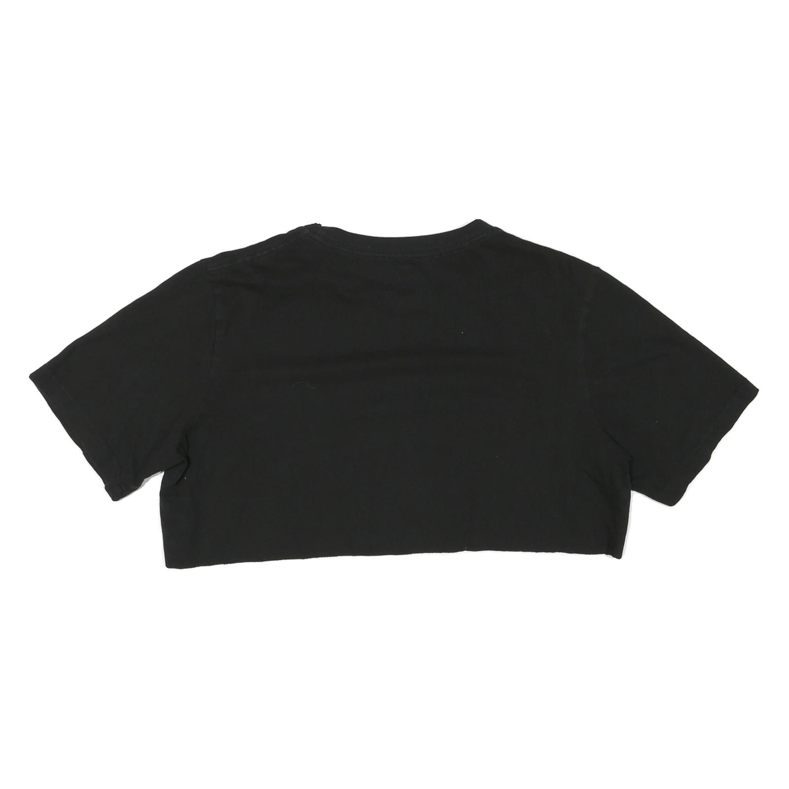 FANATICS Womens Black Las Vegas Raiders Crop T-Shirt XL Short Sleeve Crew Neck