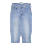 LEVI'S 721 Womens Slim Skinny Denim Light W29 L28 Zip Cotton Blend Jeans