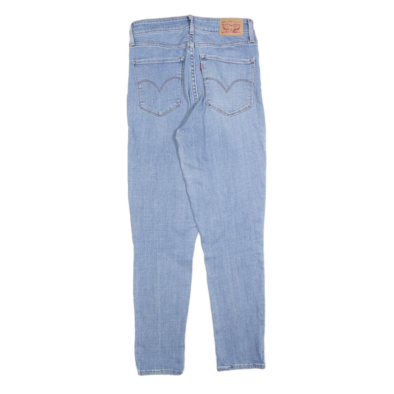 LEVI'S 721 Womens Slim Skinny Denim Light W29 L28 Zip Cotton Blend Jeans