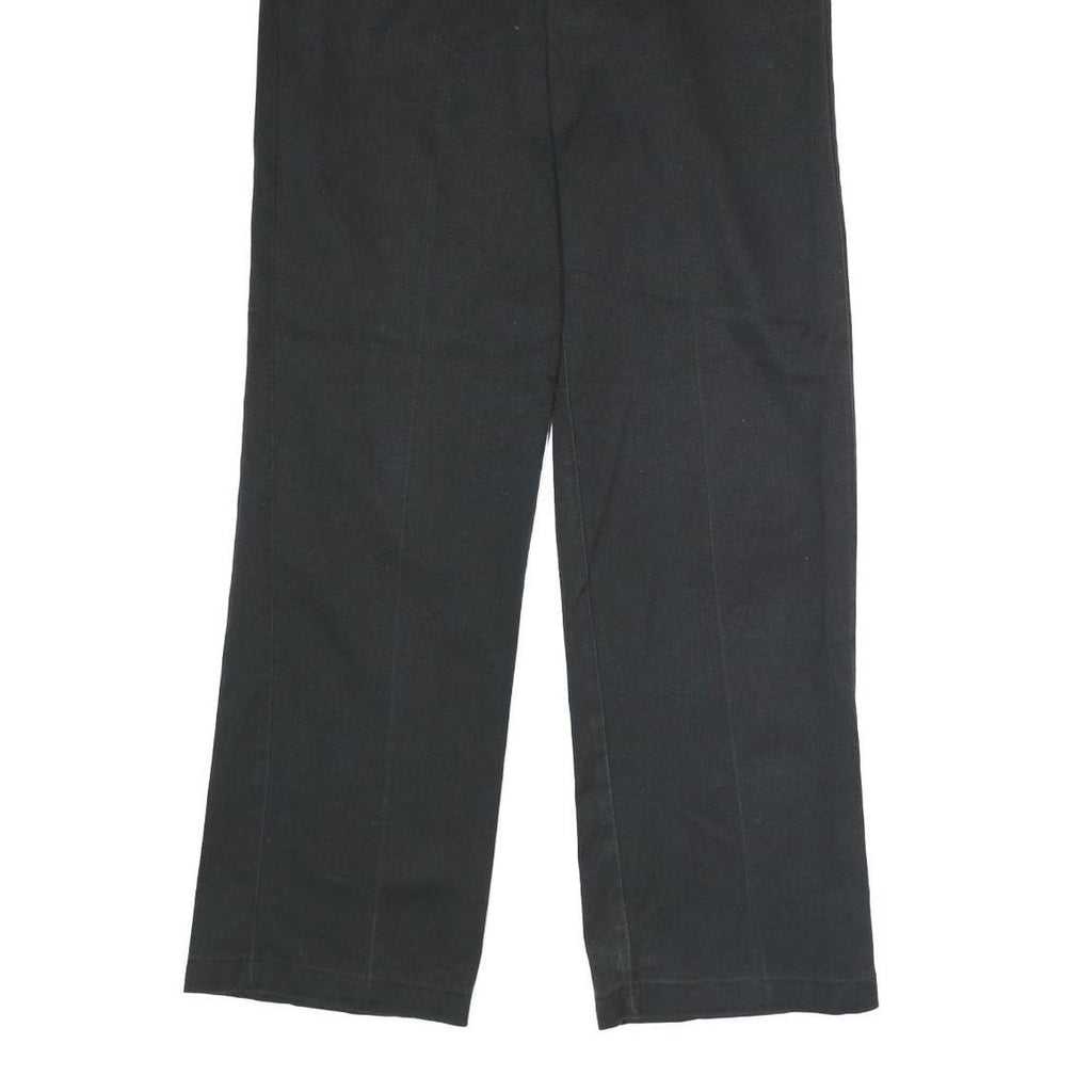 DICKIES Mens Polyester Blend Black Classic Straight Trousers W32 L32 Workwear