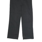 DICKIES Mens Polyester Blend Black Classic Straight Trousers W32 L32 Workwear