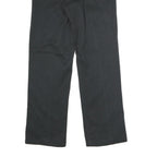 DICKIES Mens Polyester Blend Black Classic Straight Trousers W32 L32 Workwear