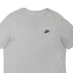 NIKE Mens Grey Crew Neck Short Sleeve T-Shirt M Cotton Blend Casualwear
