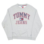 TOMMY HILFIGER Mens Sweatshirt Grey Crew Neck S