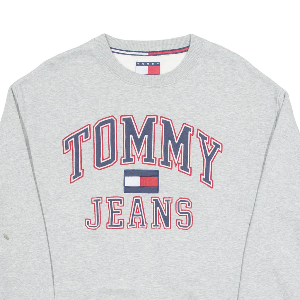 TOMMY HILFIGER Mens Sweatshirt Grey Crew Neck S