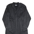 PICDOR Mens Black Jacket L Cotton Blend Button Closure Classic Style