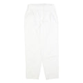 TARAZZIA Womens Cotton Blend White Regular Fit Straight Leg Trousers W28 L28