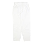 TARAZZIA Womens Cotton Blend White Regular Fit Straight Leg Trousers W28 L28