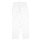 TARAZZIA Womens Cotton Blend White Regular Fit Straight Leg Trousers W28 L28