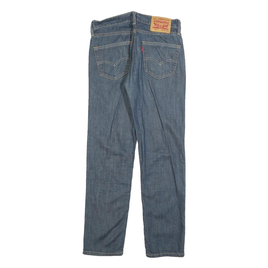 LEVI'S 511 SLIM Mens Jeans Blue Slim Skinny Denim Medium W29 L30 Zip