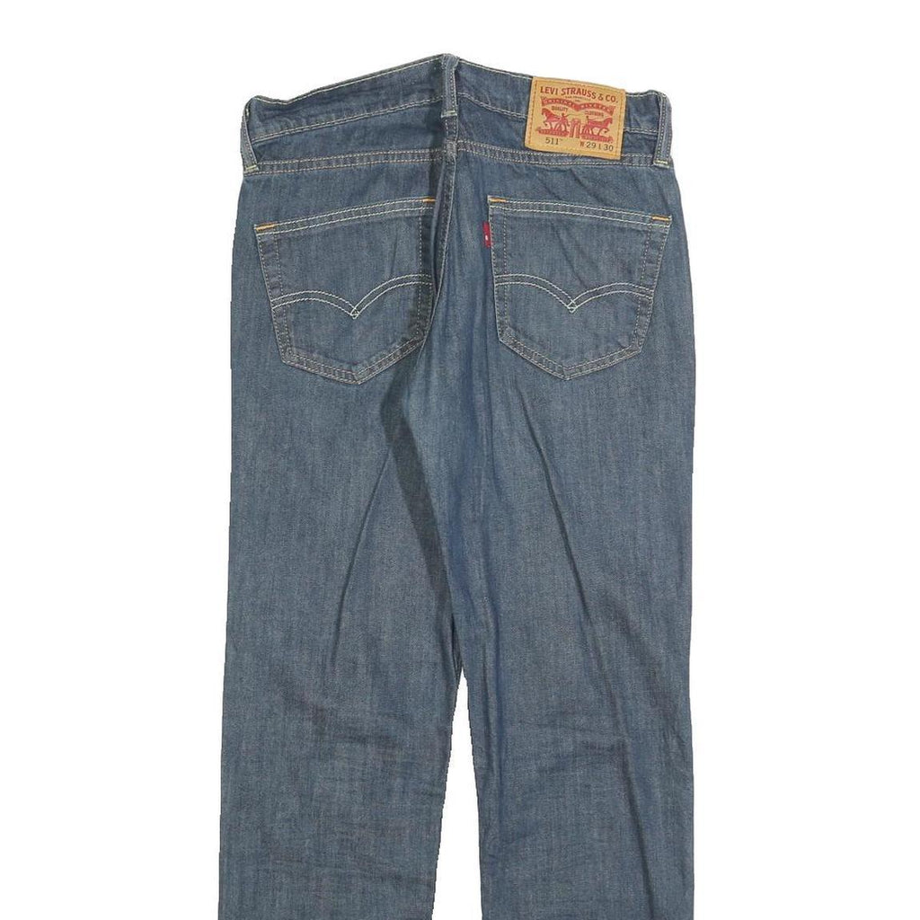 LEVI'S 511 SLIM Mens Jeans Blue Slim Skinny Denim Medium W29 L30 Zip