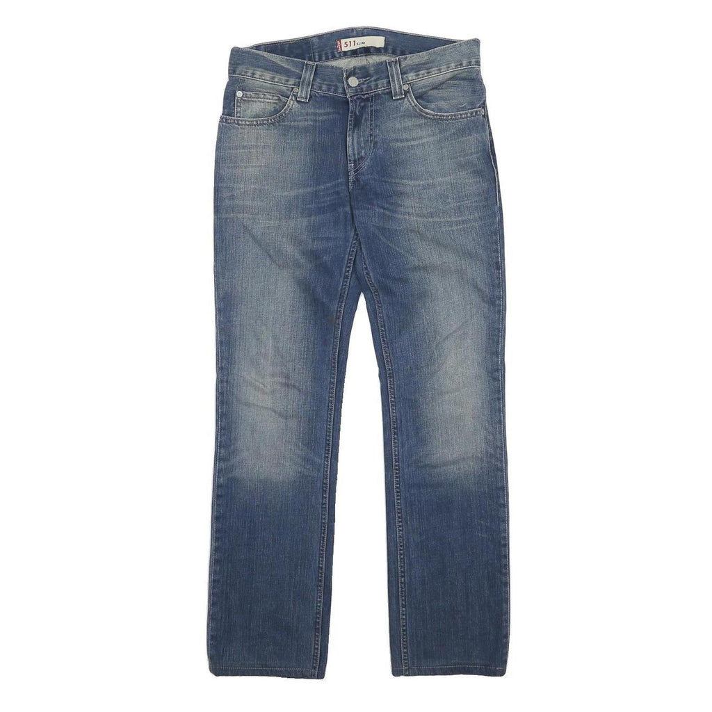 LEVI'S 511 Slim Mens Jeans Blue Slim Skinny Denim Medium W32 L40 Zip Cotton