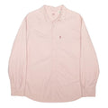 LEVI'S Mens Pink Plain Cotton Blend Shirt XL Casual Long Sleeve Button Pocket