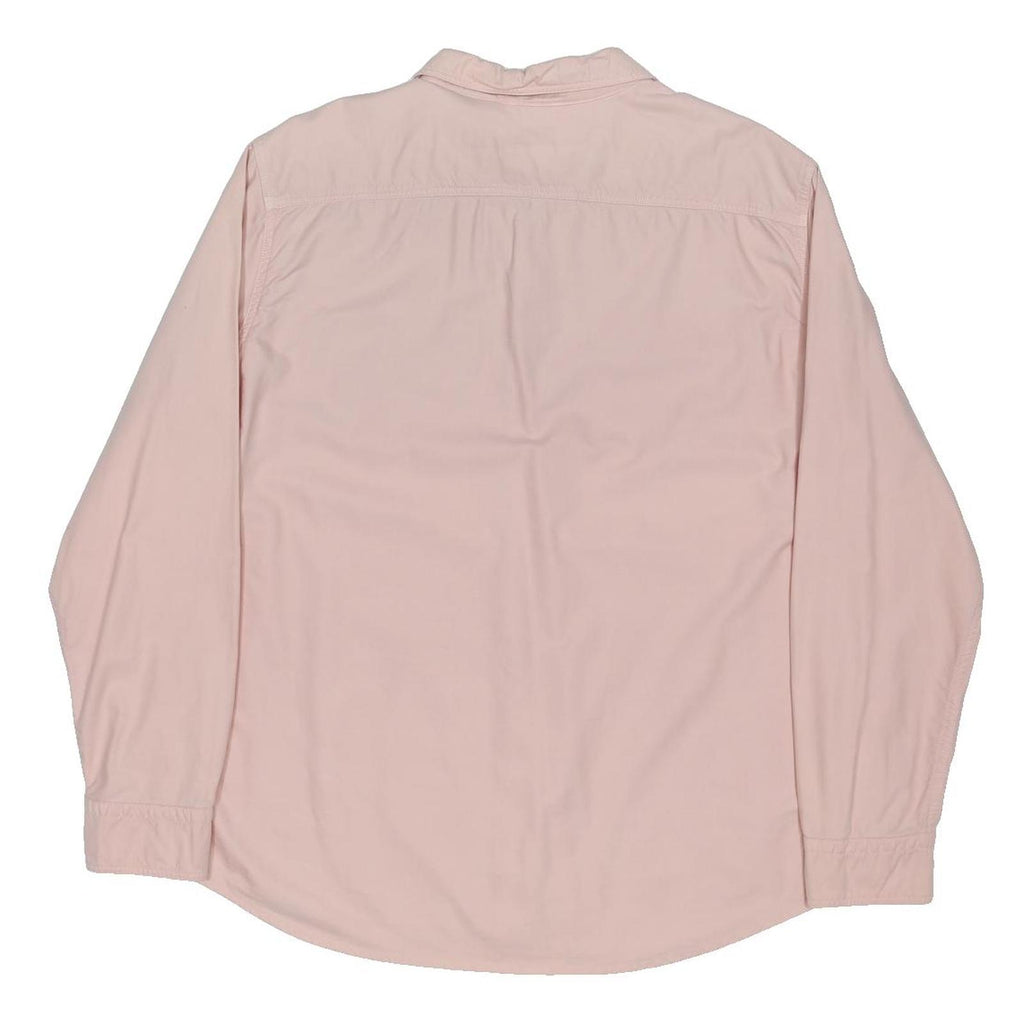 LEVI'S Mens Pink Plain Cotton Blend Shirt XL Casual Long Sleeve Button Pocket
