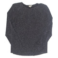 LINEA Glitter Womens Blouse Black Long Sleeve Nylon L