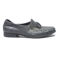 BAZLLY SUISSE Womens Tassel Loafer Leather Shoes Black UK 7 Classic Formal