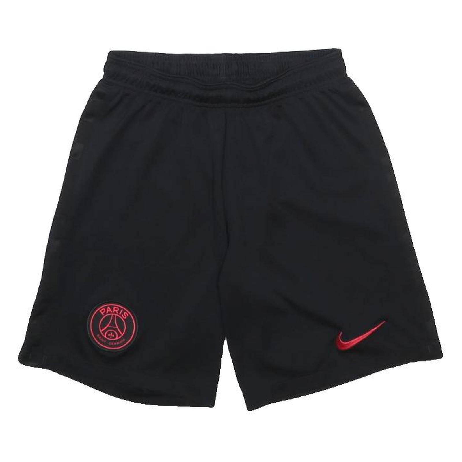NIKE Mens Black Paris Football Casual Polyester Sports Shorts S W25