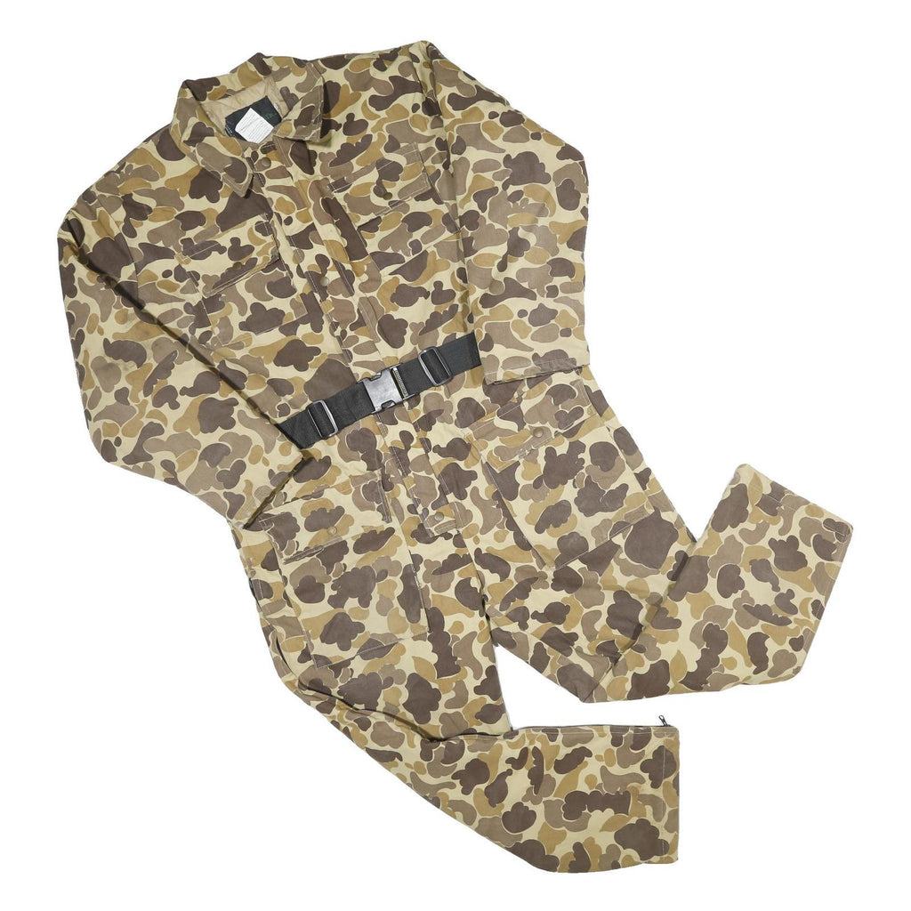 WOODLAND Mens Beige Camouflage Dungarees Regular Polyester Blend L W46 L30