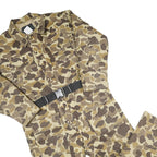 WOODLAND Mens Beige Camouflage Dungarees Regular Polyester Blend L W46 L30