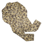 WOODLAND Mens Beige Camouflage Dungarees Regular Polyester Blend L W46 L30