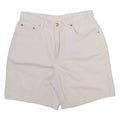 TEDDY'S Womens Casual Shorts Beige Relaxed S W28