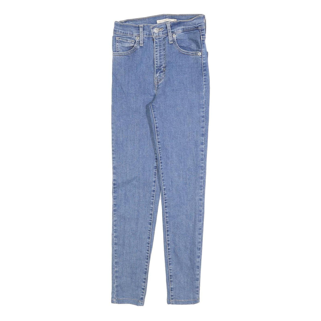 LEVI'S Womens Jeans Blue Slim Skinny Denim Light W25 L26 Stretch Zip Fly