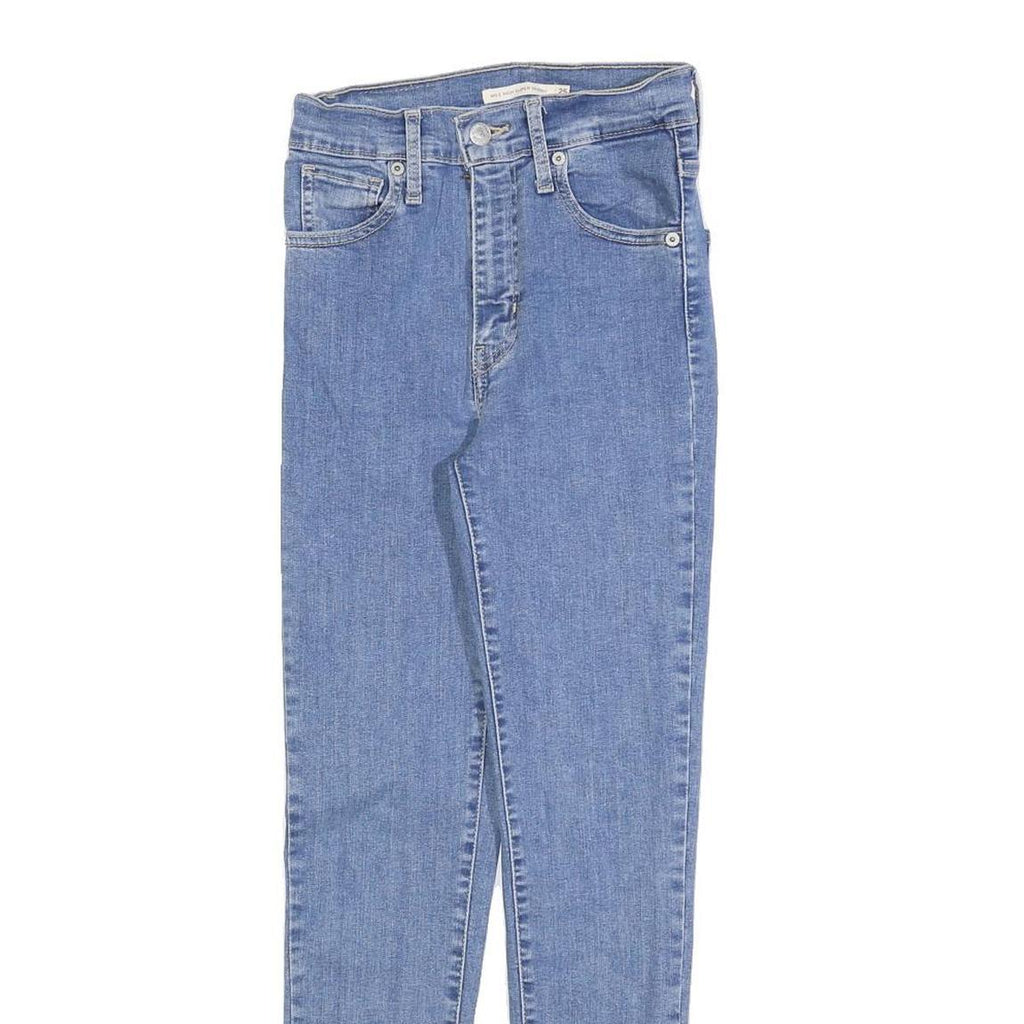 LEVI'S Womens Jeans Blue Slim Skinny Denim Light W25 L26 Stretch Zip Fly