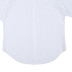 RALPH LAUREN Mens Blue White Stripe Classic Fit Shirt XL Button-Down Short