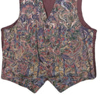 NEW FAST Mens Multicoloured Abstract Pattern Button Viscose Jacket S