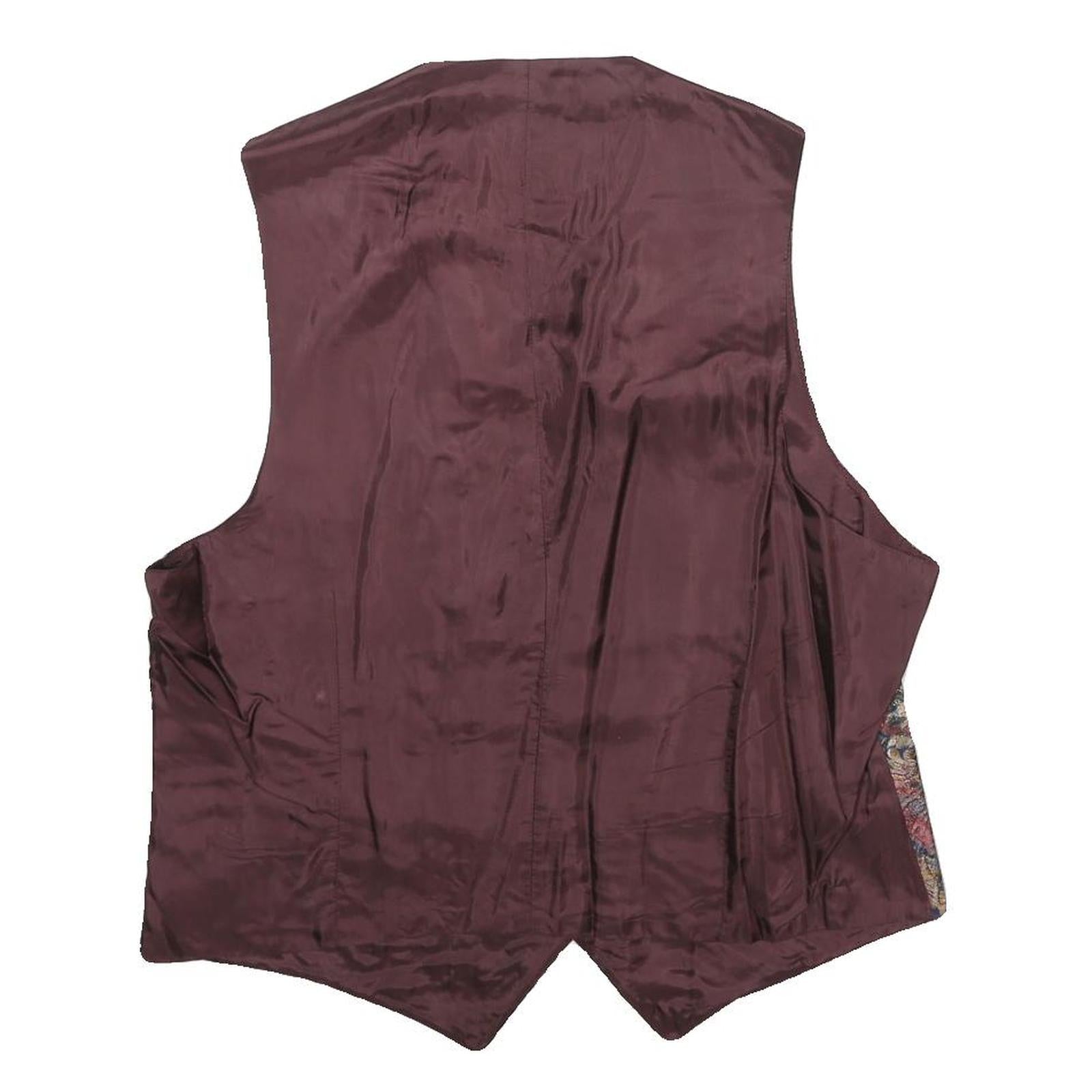 NEW FAST Mens Multicoloured Abstract Pattern Button Viscose Jacket S