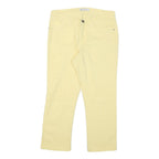 LEE Womens Regular Fit Yellow Cotton Blend Denim Jeans W30 L29 Zip Pocket