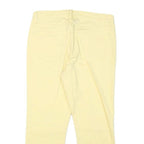 LEE Womens Regular Fit Yellow Cotton Blend Denim Jeans W30 L29 Zip Pocket