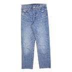 LEVI'S Womens Blue Regular Straight Denim Light W27 L27 Button Fly Jeans