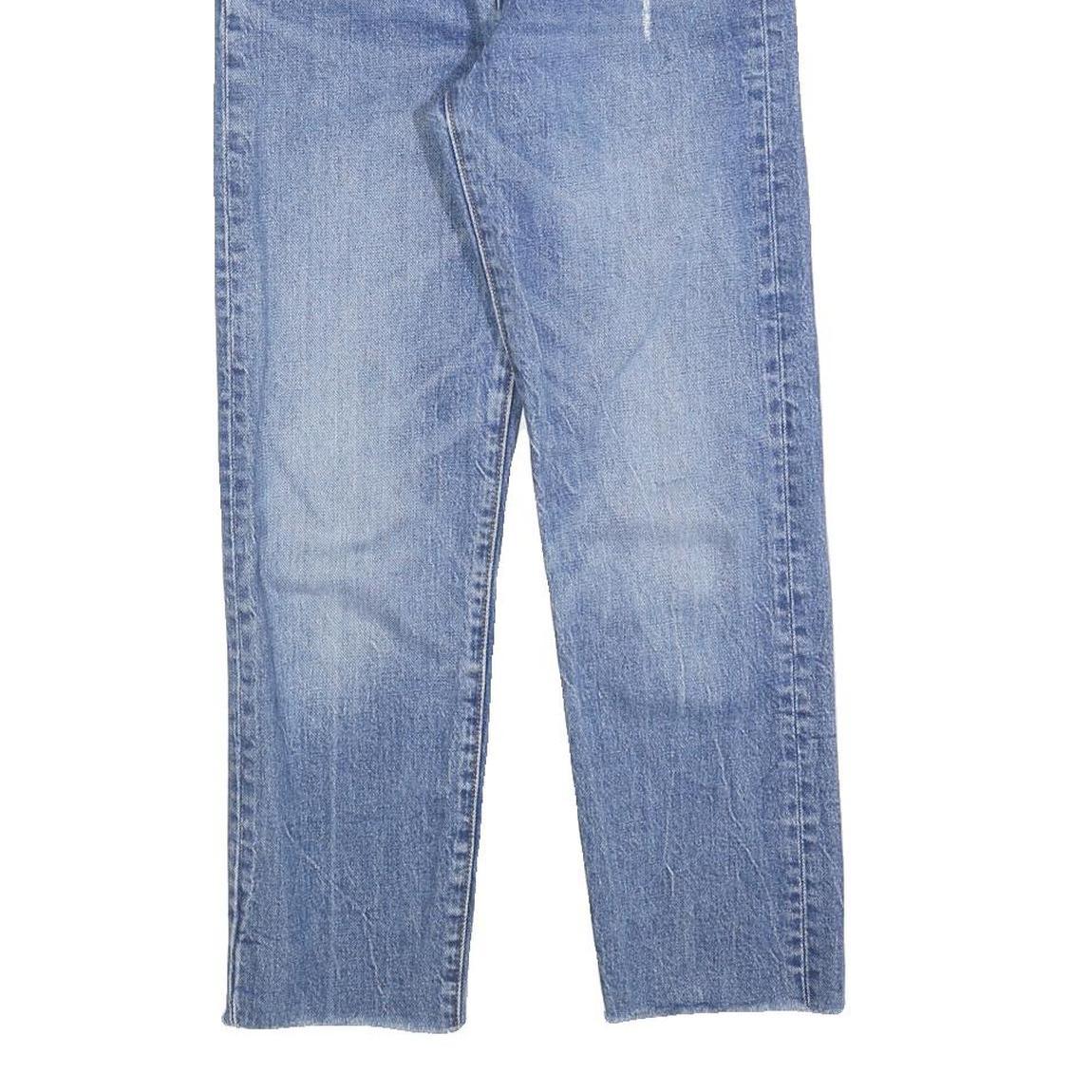 LEVI'S Womens Blue Regular Straight Denim Light W27 L27 Button Fly Jeans