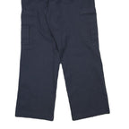 DICKIES Mens Cotton Blend Navy Regular Straight Cargo Trousers W30 L29 Workwear