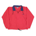 UZZI Mens Red & Navy Zip Jacket M Polyester Blend Plain Sporty Outdoor