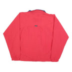 UZZI Mens Red & Navy Zip Jacket M Polyester Blend Plain Sporty Outdoor
