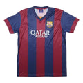 FCB Mens Blue & Maroon Neymar Jr Football Shirt S Short Sleeve V-Neck Unicef
