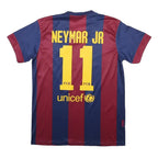 FCB Mens Blue & Maroon Neymar Jr Football Shirt S Short Sleeve V-Neck Unicef