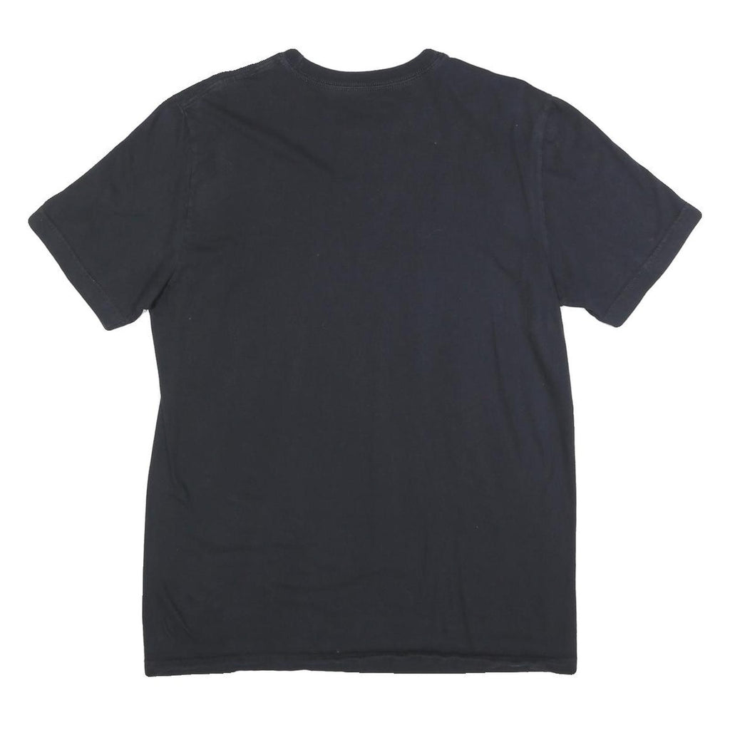 NIKE Mens Black Crew Neck Short Sleeve Classic Fit L Cotton Blend T-Shirt