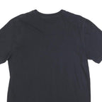 NIKE Mens Black Crew Neck Short Sleeve Classic Fit L Cotton Blend T-Shirt